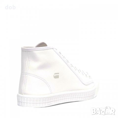 Нови бели кожени кецки G-STAR RAW Rovulc Mid Wmn Sneaker оригинал, снимка 3 - Кецове - 23065111