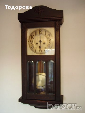 Продавам голям кабинетен немски часовник, снимка 1 - Антикварни и старинни предмети - 12550059