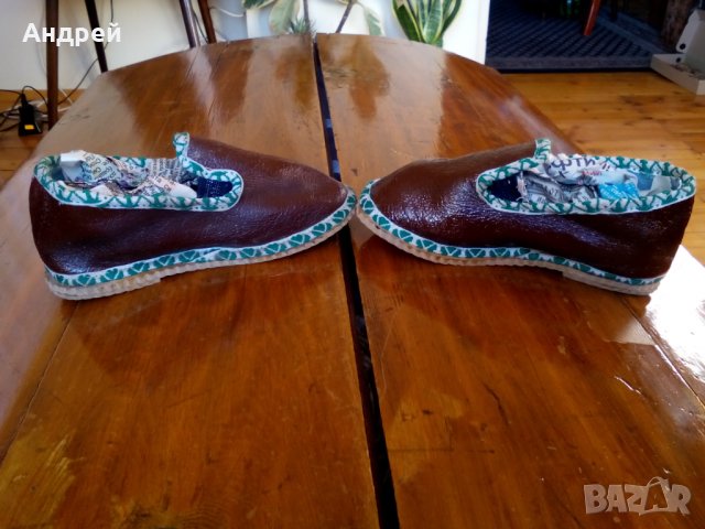 Стари детски пантофи,обувки, снимка 5 - Антикварни и старинни предмети - 23893643