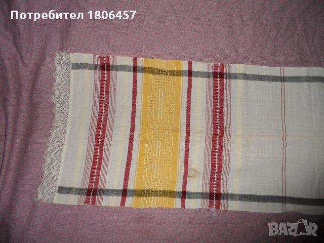 кенарена кърпа с дантела , снимка 3 - Антикварни и старинни предмети - 22299836