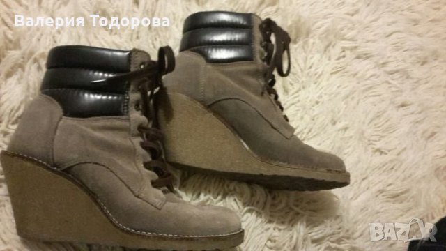 Боти Buffalo London естествена кожа, снимка 2 - Дамски боти - 24515363