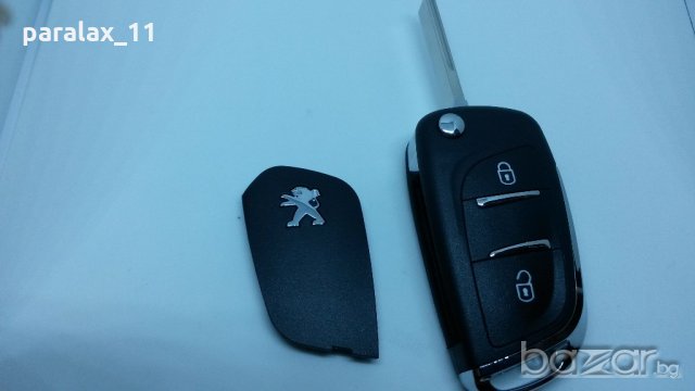 Празна кутия заместител за дистанционно управление с 2 бутона за  PEUGEOT 107, 207, 307, 308, 407, 6, снимка 4 - Аксесоари и консумативи - 20670670