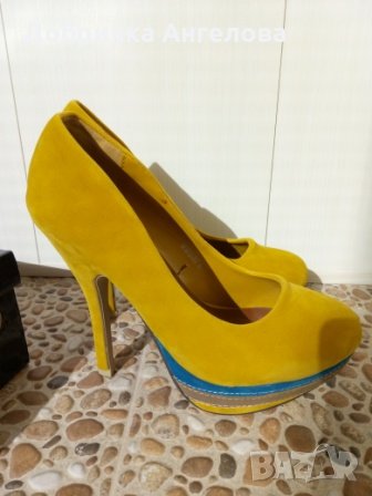 Обувки с висок ток TENDENZ, снимка 2 - Дамски обувки на ток - 23265963