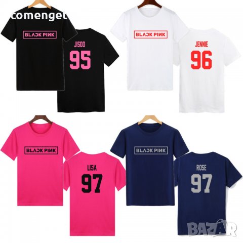 Мъжки и Дамски тениски K POP BLACK PINK BTS! Или с твоя идея!