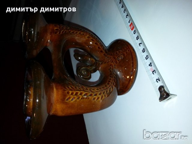 Стар свещник 2ка Петел, снимка 3 - Колекции - 20295954