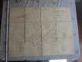 Стара карта върху плат 1932, снимка 3