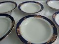 Сервиз руски порцеланови чинии кобалт с позлата , снимка 1 - Антикварни и старинни предмети - 24140416