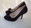 Дамски черни обувки на ток, снимка 2