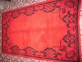 червен нов вълнен ръчно тъкан китеник, снимка 3