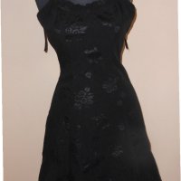 Черна къса рокля " Elizabeth ", снимка 2 - Рокли - 21723081