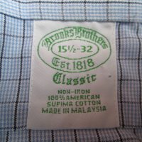 Brooks Brothers мъжка риза къс ръкав размер 15 1/2., снимка 3 - Ризи - 21884998