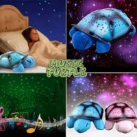 Костенурка, Нощна лампа за детска стая , с мелодии за приспиване, снимка 2 - Музикални играчки - 20064129