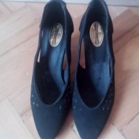 Обувки от естествен велур/набук, снимка 3 - Дамски обувки на ток - 19504182