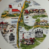 "Кралицата на северно море" немска декоративна чиния за стена 20 см. нова, снимка 7 - Декорация за дома - 13463821