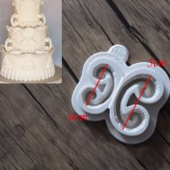 двустранни завъртулки силиконов молд форма за украса торта сладки с фондан мъфини, снимка 2 - Форми - 18545578