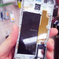 Оригинален заден капак+среда за Samsung A3 2016 бял, снимка 2 - Резервни части за телефони - 20885958