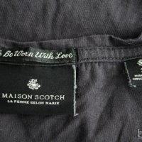 Maison Scotch La Famme Selon Marie дамска черна тениска , снимка 2 - Тениски - 21722156