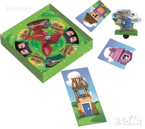 Настолна игра на трите малки прасенца, снимка 1