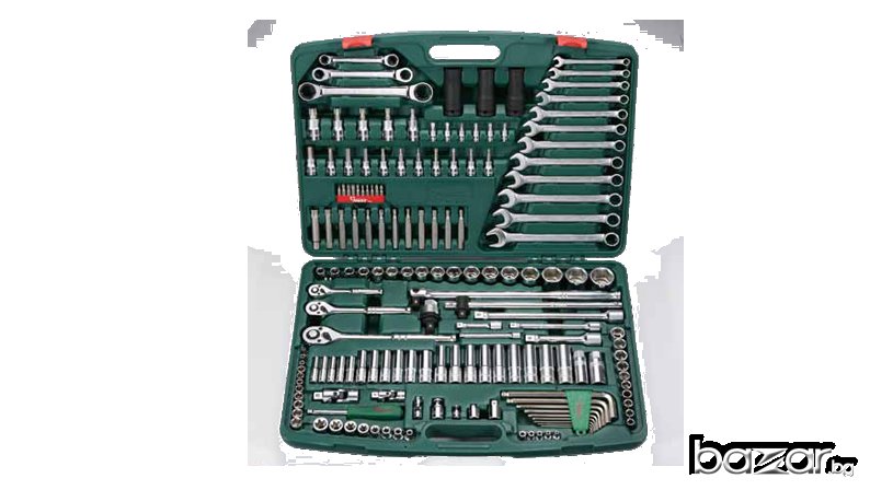 Гедоре 1/4"-3/8"-1/2" к-т 163 бр/3.5-32мм./.хром ванадий, снимка 1