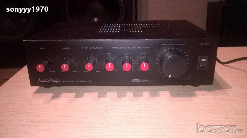 Audio magic pa-2042 profi amplifier-mono-внос швеицария, снимка 1