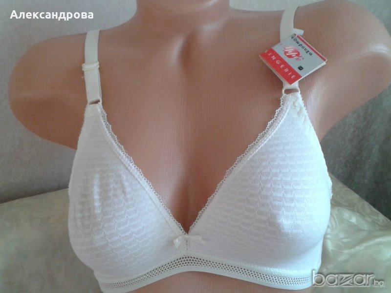 Гръцко бельо Аpple. Спортен сутиен от  еластичен  памук с мека чашка без банел. Код 06 , снимка 1