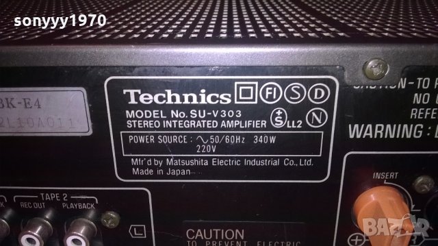 technics su-v303 stereo amplifier made in japan-внос швеицария, снимка 16 - Ресийвъри, усилватели, смесителни пултове - 21759932