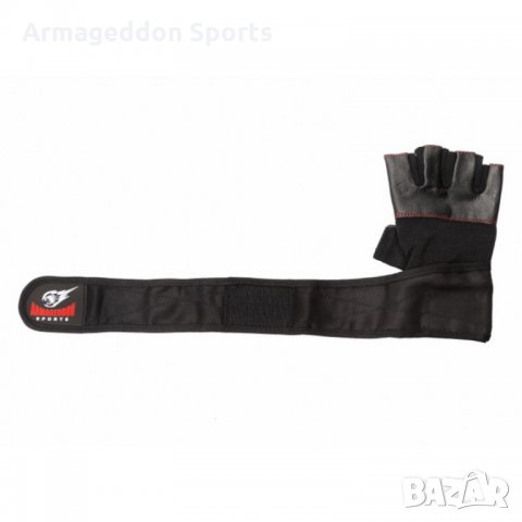Фитнес ръкавици с накитници естествена кожа модел Red Line, снимка 5 - Спортна екипировка - 22239513