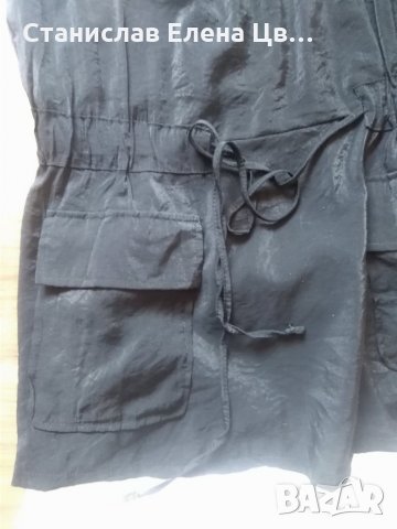 Бял летен панталон с черна туника, снимка 3 - Панталони - 25589641