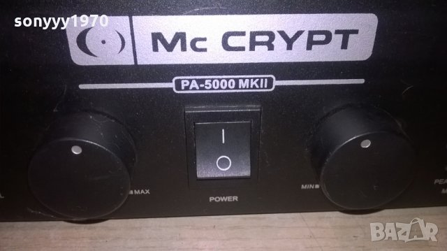 mc crypt pa-5000 mkll power ampli-внос швеицария, снимка 5 - Ресийвъри, усилватели, смесителни пултове - 23597681