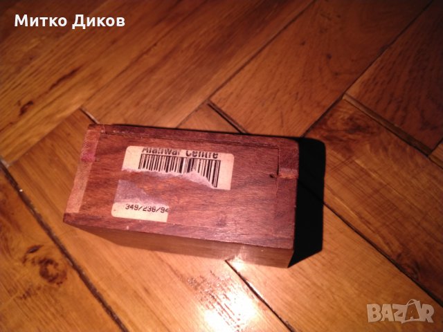 Малка дървена кутия дърворезба център, снимка 2 - Декорация за дома - 24590460