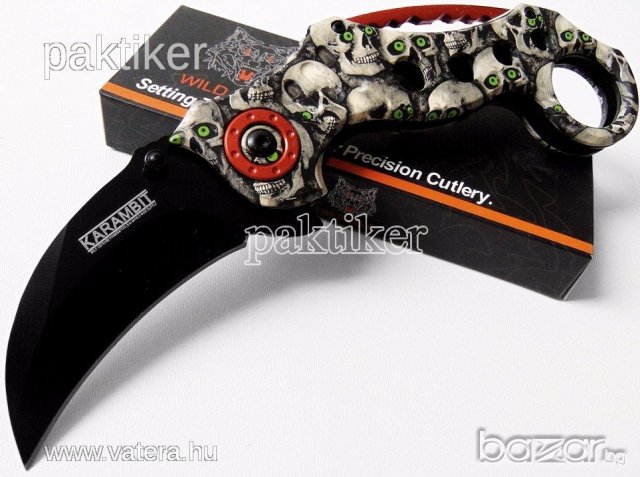 Карамбит Wild Wolf /черепи/, снимка 8 - Ножове - 17297641