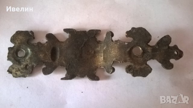 стара метална аликация,обков за мебел, снимка 3 - Антикварни и старинни предмети - 24826816