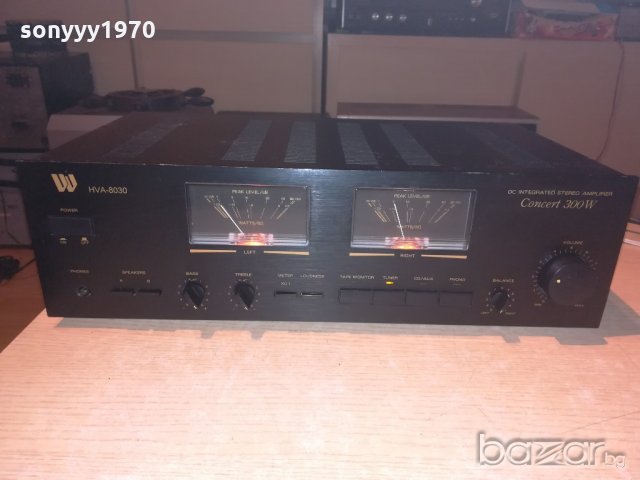 hva-8030 concert 300w-amplifier-made in taiwan-внос швеицария, снимка 5 - Ресийвъри, усилватели, смесителни пултове - 20479452