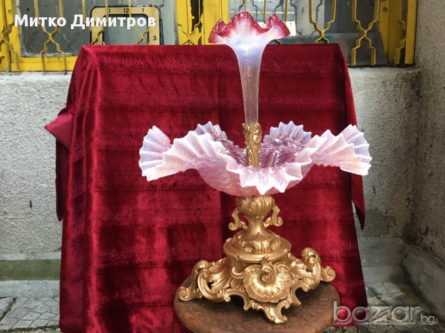 Жардениера/Epergne/от XIXв.в стил Rococo, снимка 4 - Антикварни и старинни предмети - 15943739