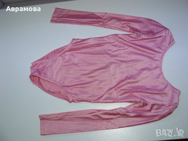 Трико розово, дълъг ръкав, поличка от тюл – 32 размер, 8-10години, снимка 3 - Детски рокли и поли - 22795513