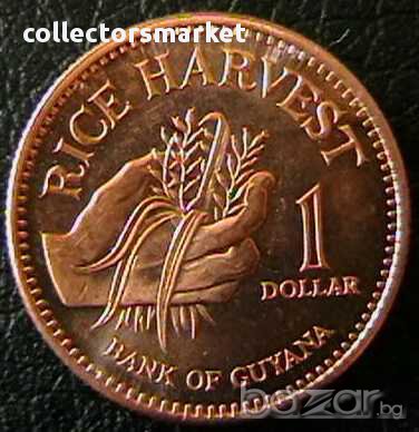 1 долар 2002, Гвияна