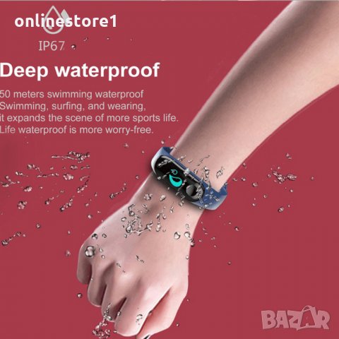 Фитнес гривна М3 Кръвно крачкомер Bluetooth, снимка 4 - Други - 26114476