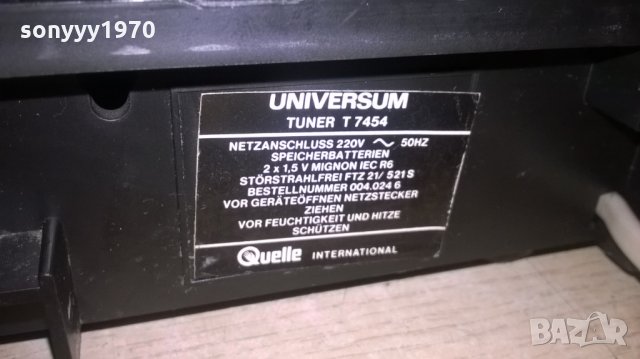 universum t 7454 stereo tuner-внос швеция, снимка 14 - Ресийвъри, усилватели, смесителни пултове - 25737391