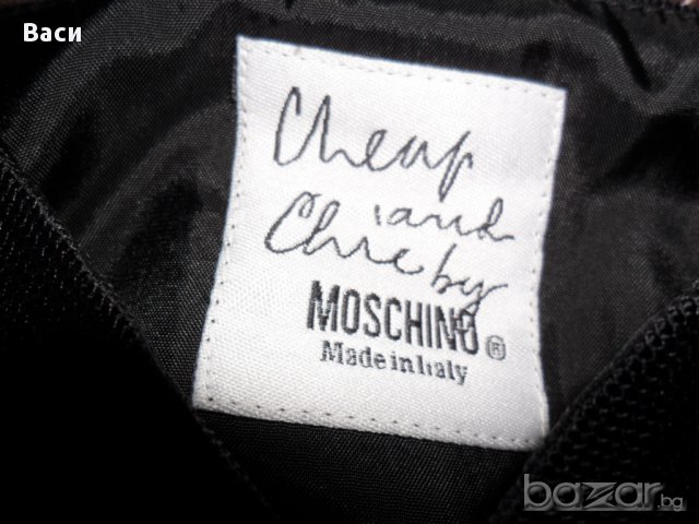 100% Moschino I 48 оригинален екстравагантен топ + подарък Gucci, снимка 8 - Потници - 11549731