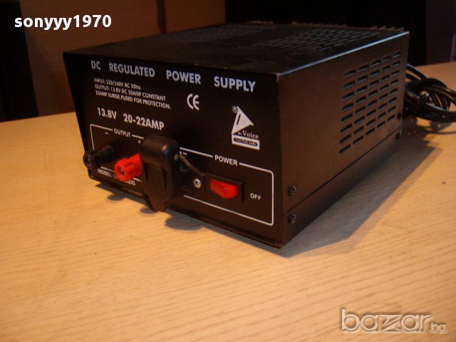 mc voice-high tech audio-марково захранване 13,8volts/20-22amp-внос ch, снимка 13 - Други инструменти - 11952771