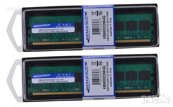 НОВИ! 4GB DDR2 800MHz Ram, снимка 2 - RAM памет - 21600581