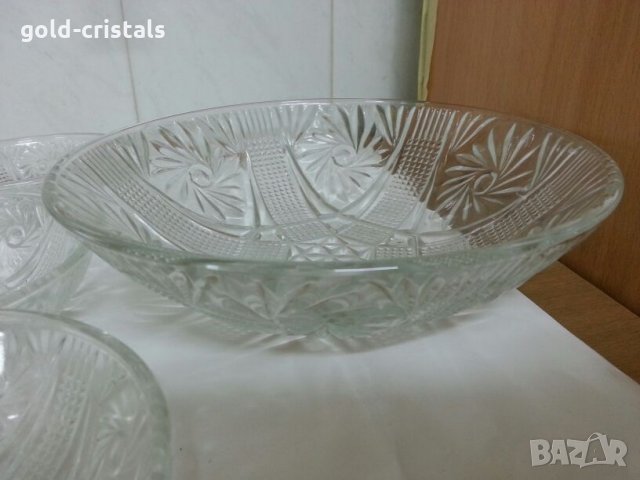 стари стъклени купички и купа , снимка 13 - Сервизи - 22287197