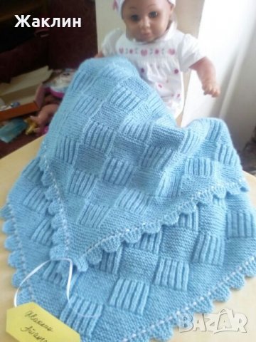 Бебешка пелена "Синьо вълшебство" - за новородени бебета, снимка 5 - Други - 23177029