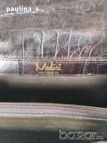 Антика / Чанта "Medici" / крокодилска кожа! / handmade / Crocodile genuine leather / естествена кожа, снимка 7 - Чанти - 14116761