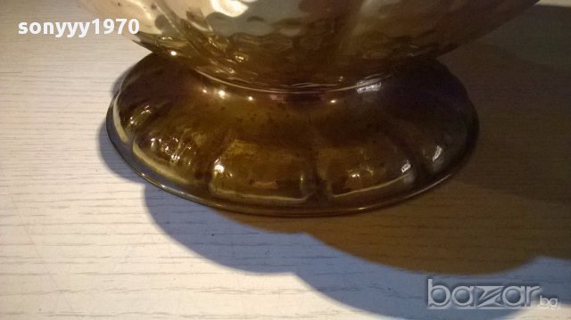 Огромна ретро кана-мед/месинг/бронз-50/41/30см-внос швеицария, снимка 8 - Антикварни и старинни предмети - 12833750