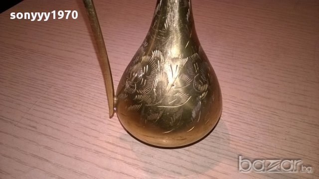 Кана/ваза-та на малкия мук 35/7см мед/месинг-внос швеицария, снимка 6 - Антикварни и старинни предмети - 14530686