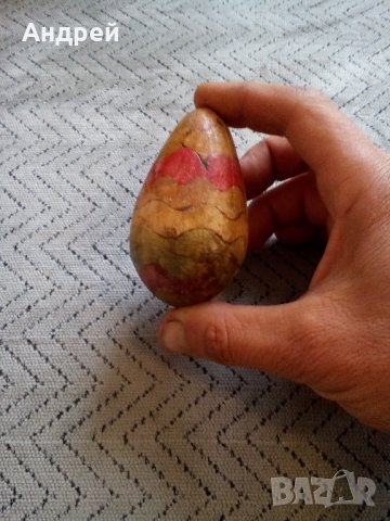 Старо дървено яйце #3, снимка 3 - Антикварни и старинни предмети - 23555654