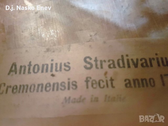 ЦИГУЛКА 4/4 ANTONIUS STRADIVARIUS CREMONENSIS FACIEBAT ANNO 1713 , снимка 16 - Струнни инструменти - 21671941