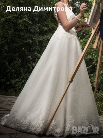 Уникална булчинска рокля с турска дантела и гол гръб ПРОМО, снимка 2 - Рокли - 25066889