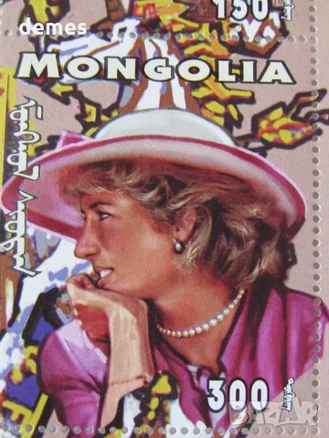 Блок марки Принцеса Даяна, Монголия, 1997, ново,, снимка 18 - Филателия - 26036103